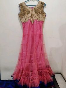 Ethnic Pink Gown
