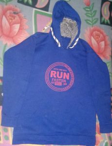 Blue 'Run Faster' Hoodie