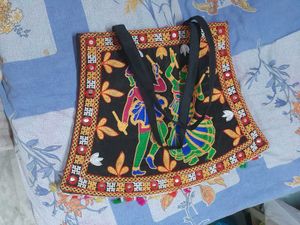 Embroidered Tote Bag