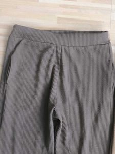 Ribbed Knit Wide Leg Lounge Pants (Set of 2)