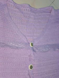 Lavender Knit Vest
