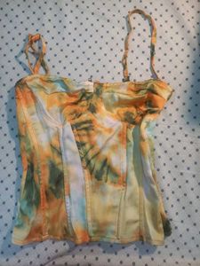 PRETTY LITTLE THING tiedie corset