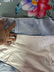 White Two Shaded Jeans