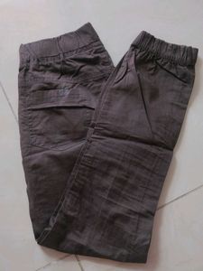 Boys Brown Jogger Pants - &#34;SPEED&#34; Detail