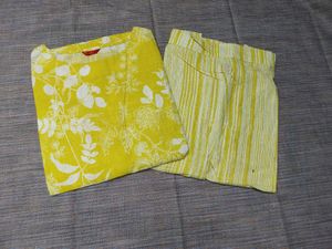 W Brand Kurti With Palazzo Pant