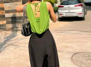 Savana Black Wide Leg Trouser