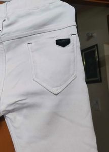 White Slim Fit Jeans