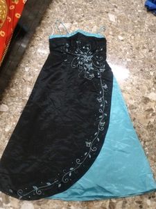 Black &amp; Turquoise Butterfly Dress