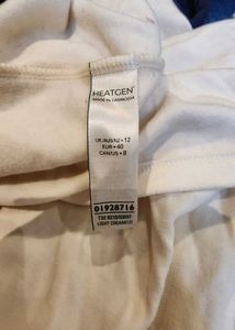 Mark &amp; Spencer&#39;s Creme thermal top