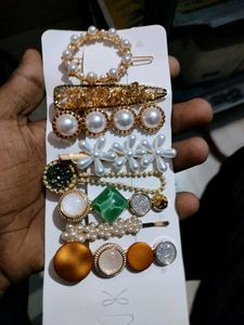 8 Pics Korean Style Hair Clip Set