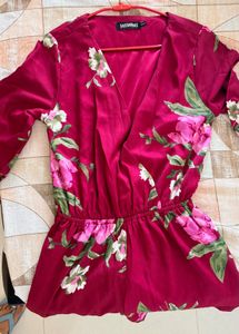 Floral Print Mini Dress