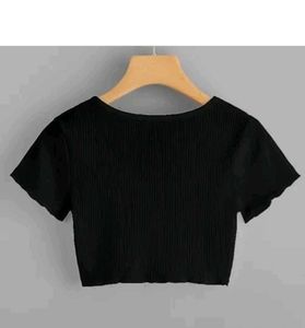 Vmens Women Black Rib Tank Top