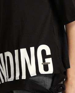 Black Graphic Print T-Shirt