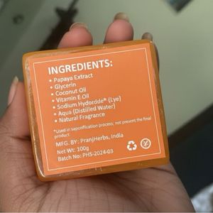 Nature's Glow Papaya Soap homemade