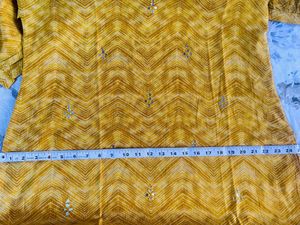 Collar Neck Kurta With Mirror Work