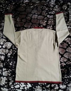 Sweater Cream/ Maroon