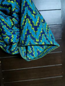 Blue Patterned Cotton Salwar