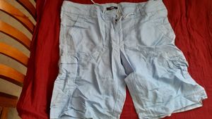 Women sky blue color shorts cotton fabric