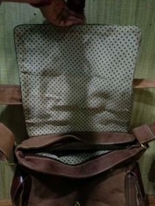 Imported Crossbody Bag with Lizard Design