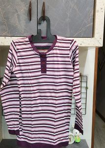 Striped Long Sleeve Top
