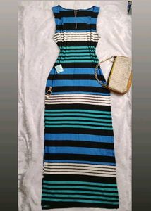 😌🥳Striped Maxi Dress😍