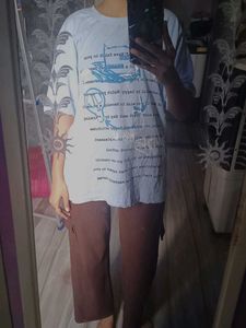 Graphic Light Blue 🩵 Oversized Shirt