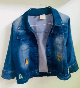 Denim Jacket with Patches