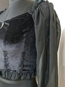 Black Velvet Top
