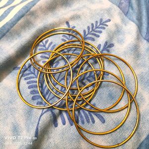 Gold-tone Necklace &amp; Earring Set With Bangles