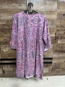 Pink Pattern Kurta