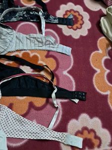 Combo Of  Five Imported Fabric Bra N Panty