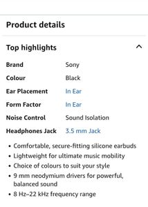 Sony Mdr Ex14ap Wired Earphone