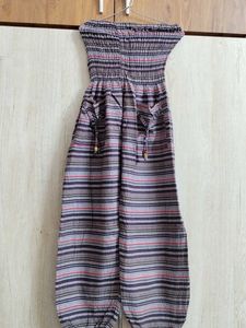 Striped Boho Jumpsuit