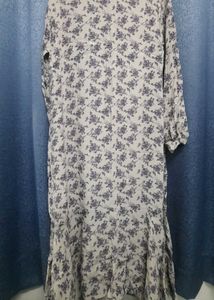 Cute Long Dress With Front Opening