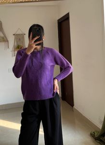Purple Knit Sweater