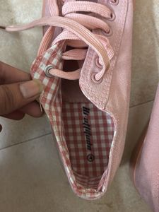 Pink Canvas Sneakers
