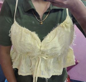 Cute Yellow peplumTop