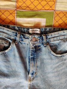 Pull&amp;Bear Straight Jeans (Rugged Pattern)