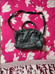 Black Leather Satchel