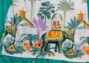 💥Brand New Anouk Men&#39;s Embroidered Cotton Kurt