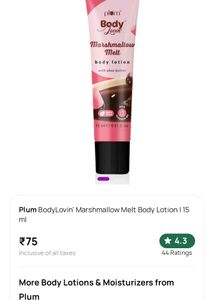 mCaffeine Sweet Escape Lotion &amp; plum body lotio