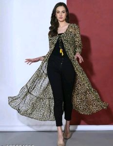 Tiger Shrug With Frill Ruffle