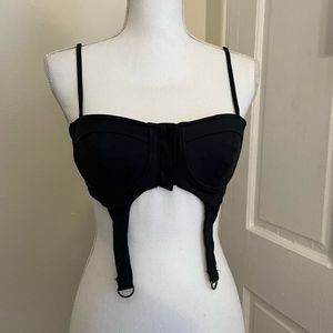 Forever 21  Y2k Korean Black Bralette