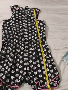 Cute Cat Print Romper