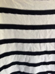 Striped Short Sleeve Crop Top