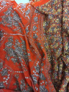 Orange Colour Georgette Saree