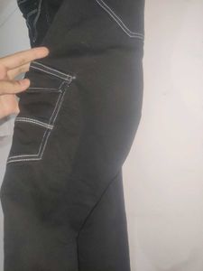 Cargo Jeans Black Colour