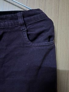 COFFEE BROWN STRAIGHT LEG JEANS