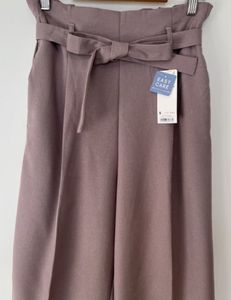 Belted Wide-Leg Pants