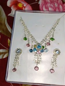 Branded Diamond Multicolour Necklace